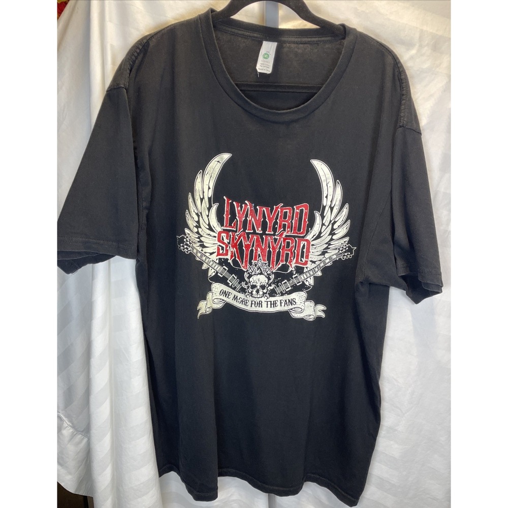 Lynyrd Skynyrd Vintage Concert Tee Shirt Size 2XL "One More for the Fans" Black